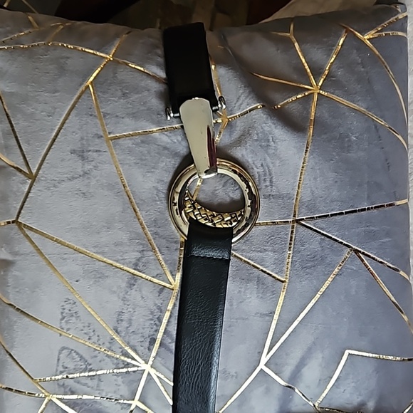 CHICO'S Slide Adjustable Wide Black Belt M/L - Picture 4 of 11